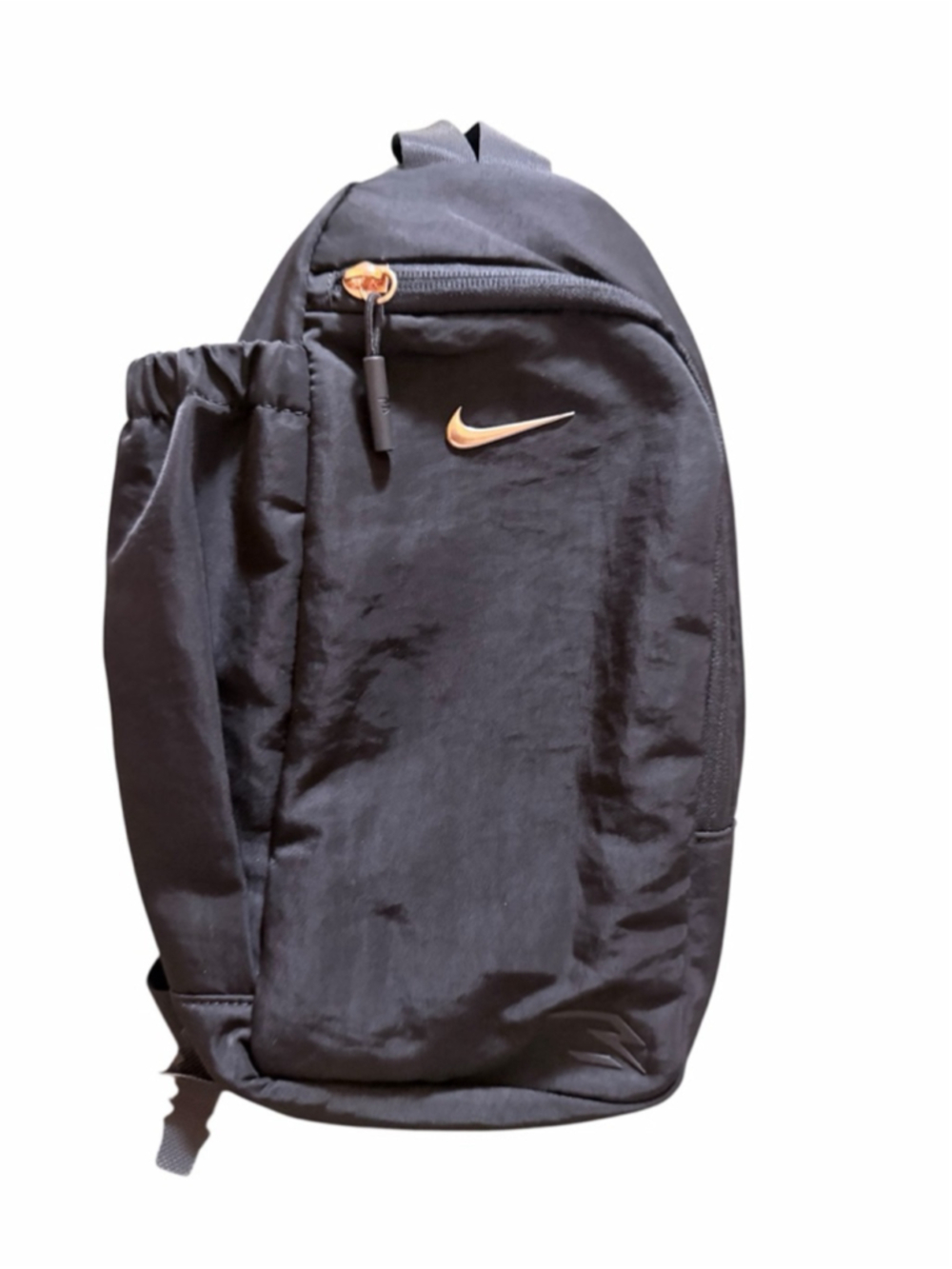 Women's Nike Black Crossbody Bag One Size with Gold Accents - Picture 7 of 8